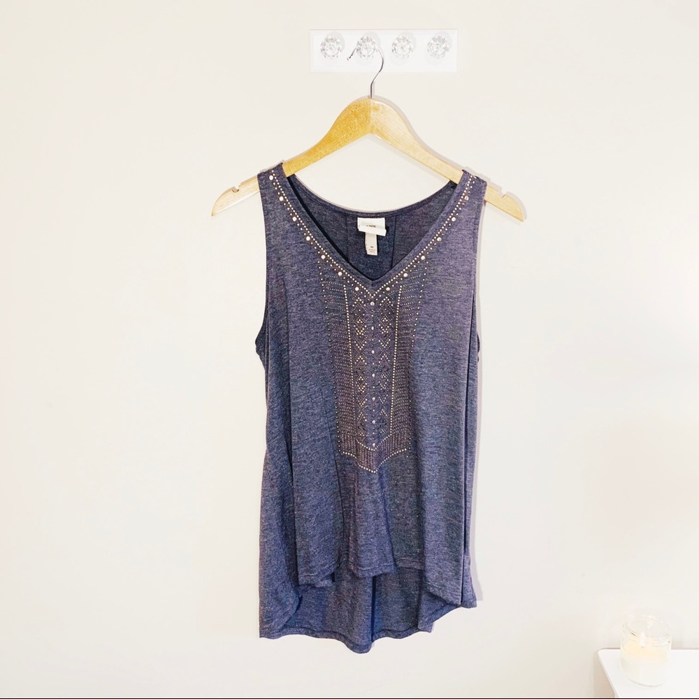 Knox Rose purple/grey tank, size M